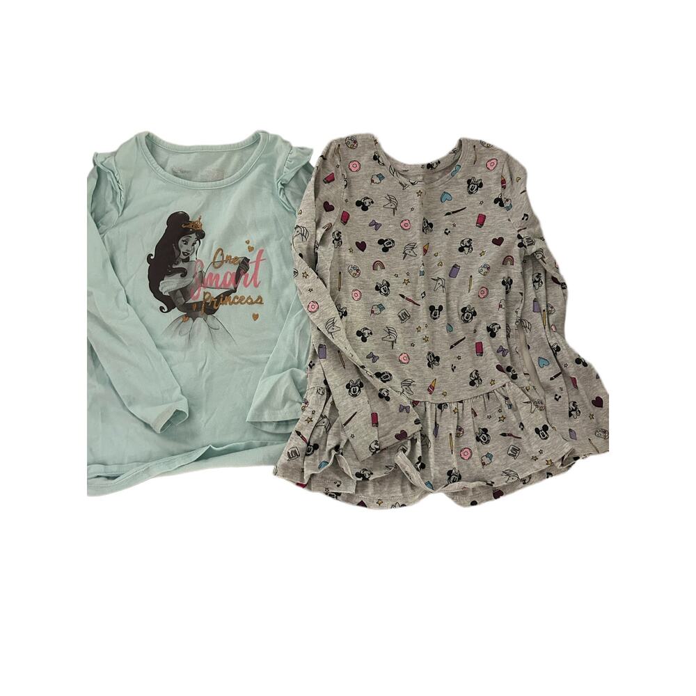 Disney Jumping Beans Peplum Princess Bell And Minnie Shirts size 6